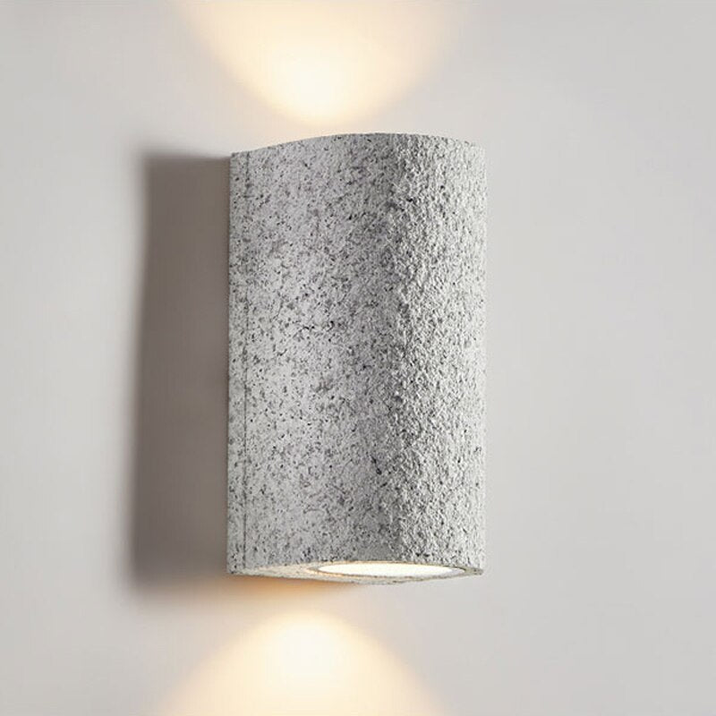 Japanese Retro Foyer Cement Wabi-Sabi LED Wall Lamp