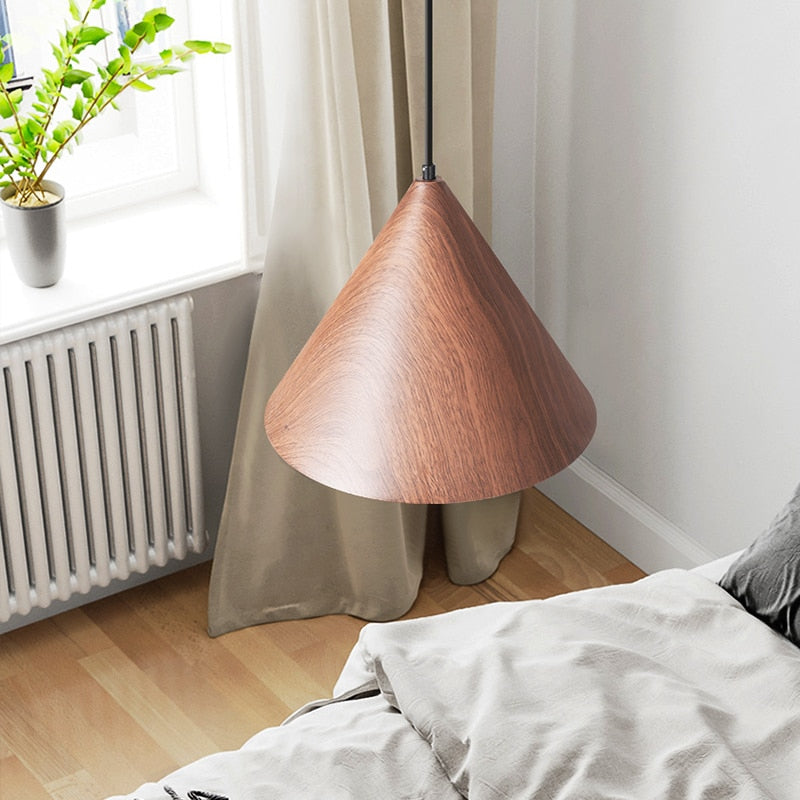 Sleek Pyramid-Shaped Pendant Light