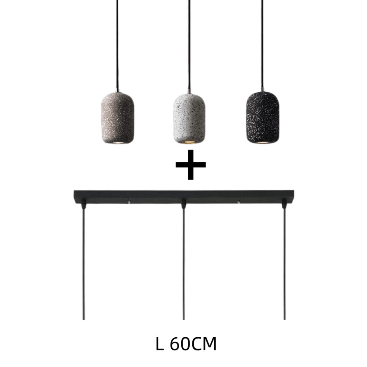 Modern Cement LED Stone Pendant Lamp