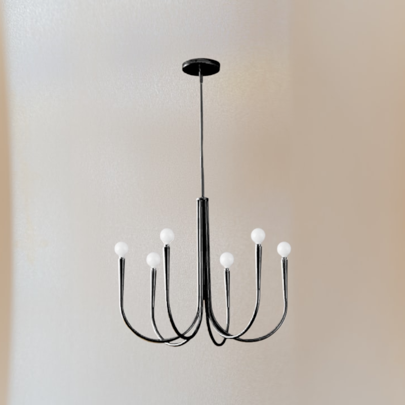 Retro Style Swoop Arm Luxury Chandelier Lamps