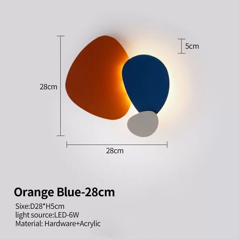 Modern Colorful Personality Art LED Wall Light
