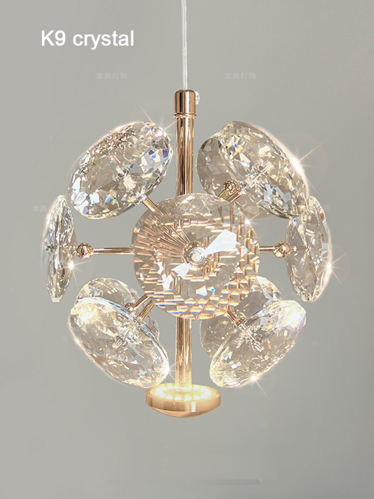 Sphere K9 Pure Crystal Noble Pendant Lamps