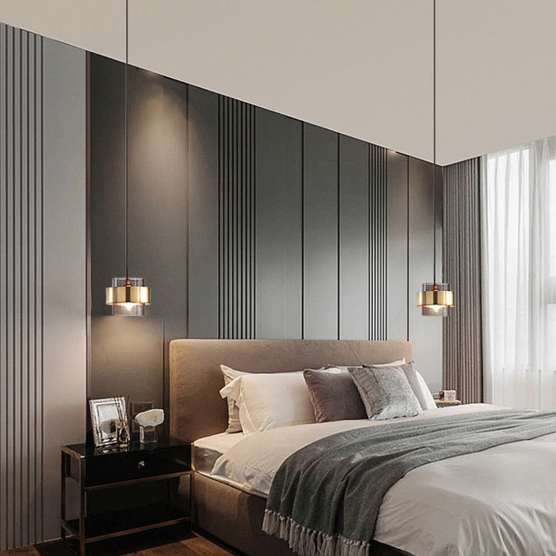 Nordic Luxury Plating Glass Pendant Light
