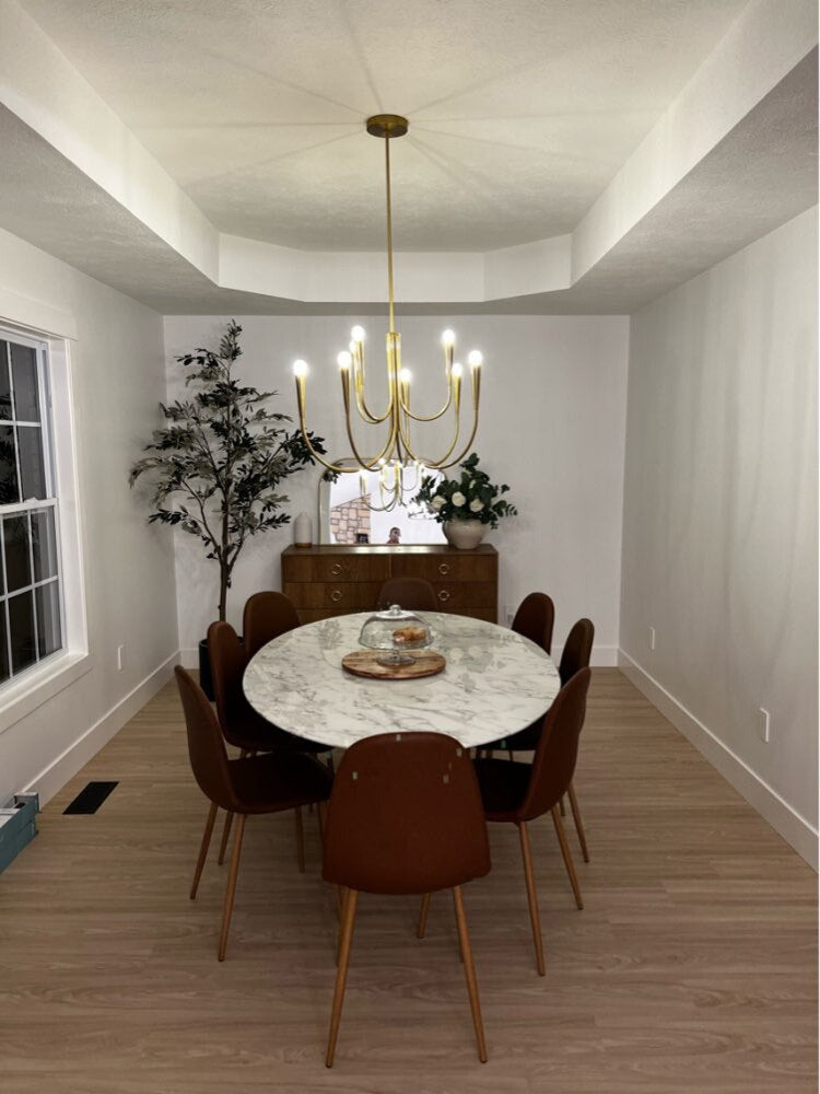 Retro Style Swoop Arm Luxury Chandelier Lamps