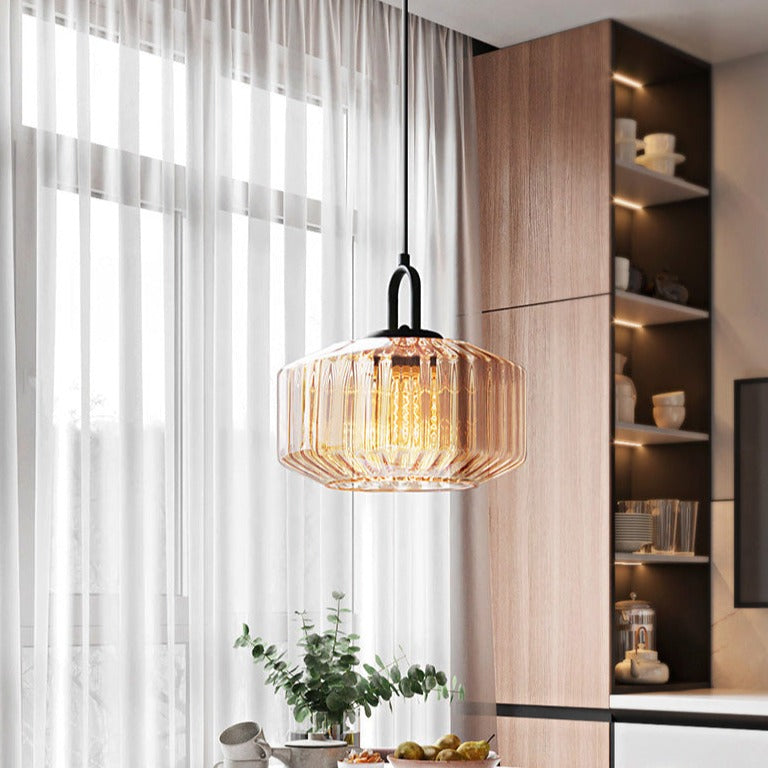 Enchanting Japanese Glass Pendant Light