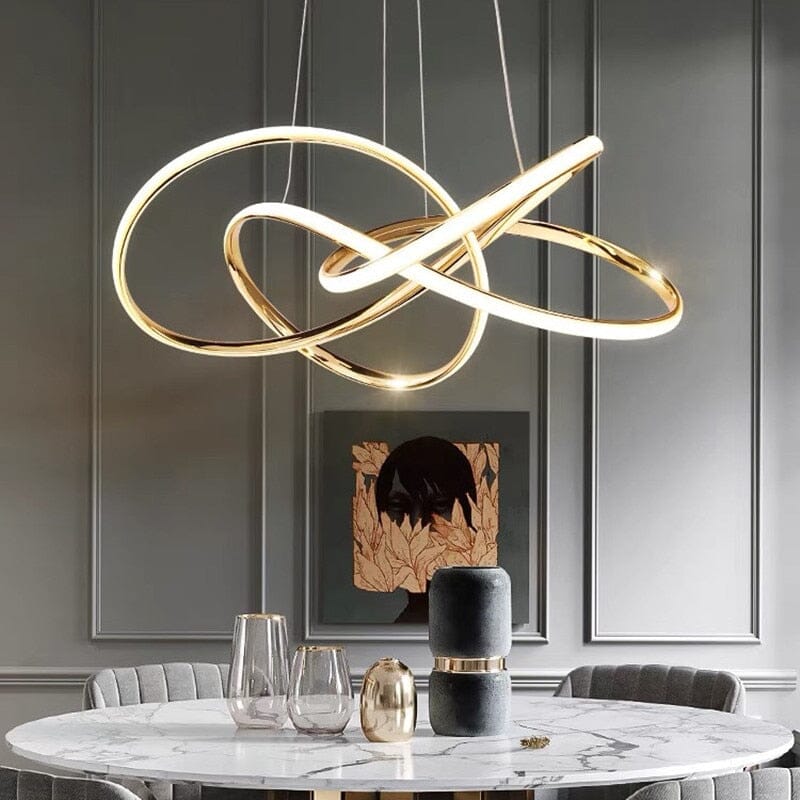 Modern Luxury Twisted Ring Chandelier Light