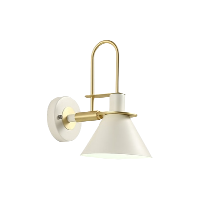 Traditional Industrial Iron Bell Wall Lamps