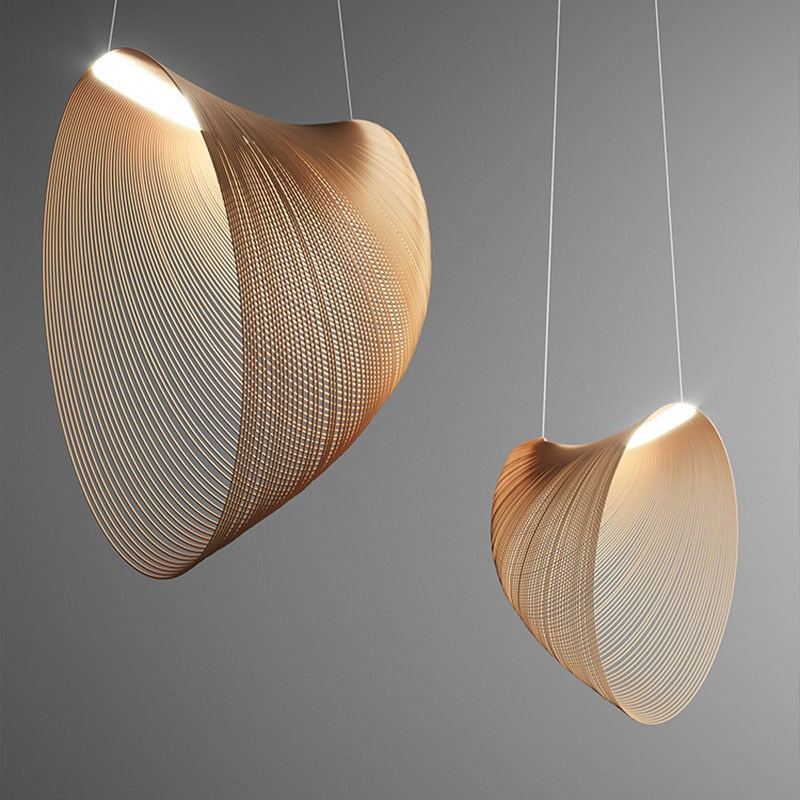 Spirals Creative Wood Pendant Lights