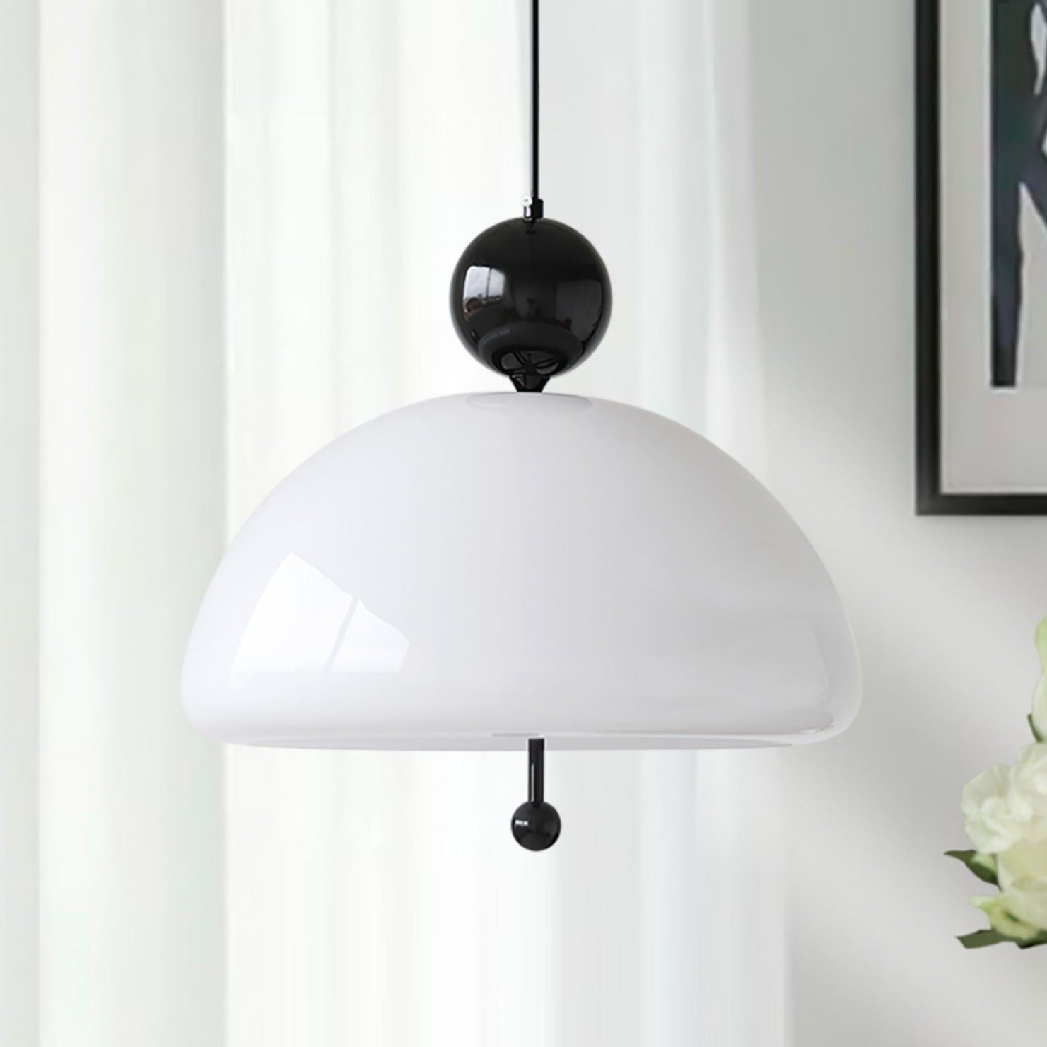 Nostalgic Retro Glass Pendant Light