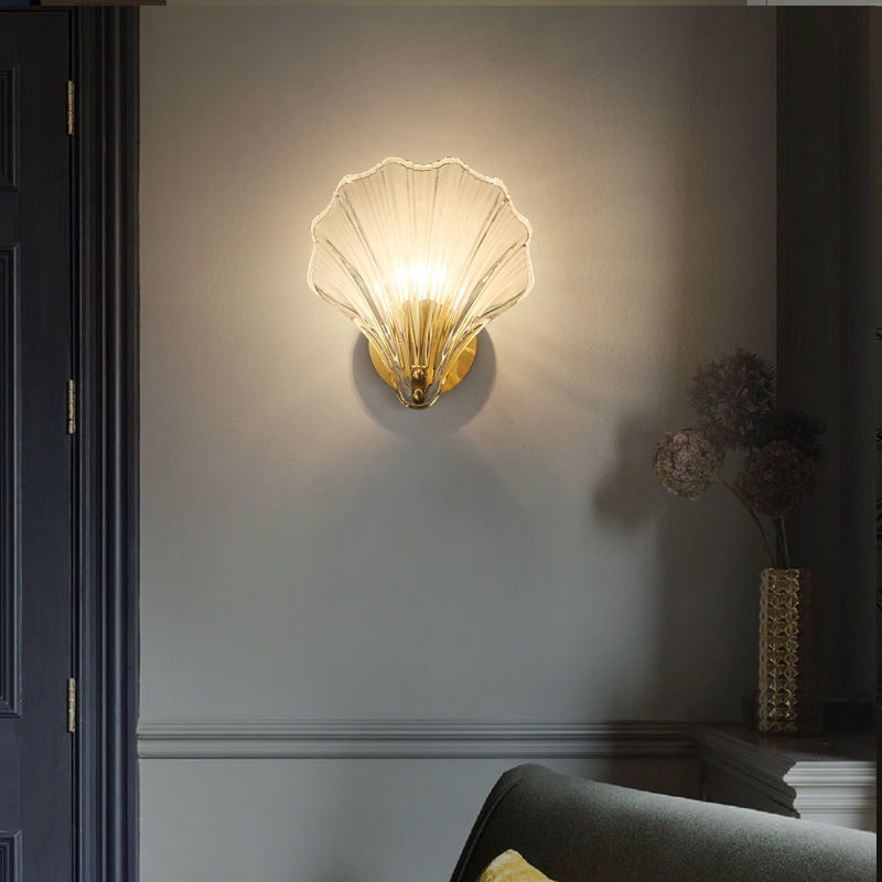 Oceanic Glass Shell Wall Light