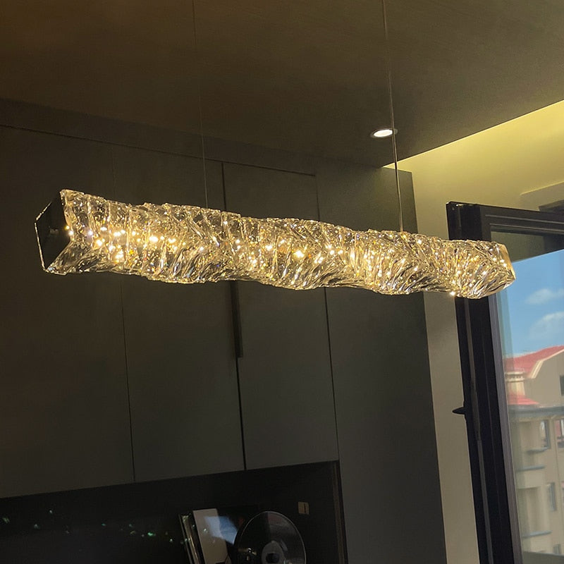 Modern LED Luxury Crystal Design Art Chandelier Light