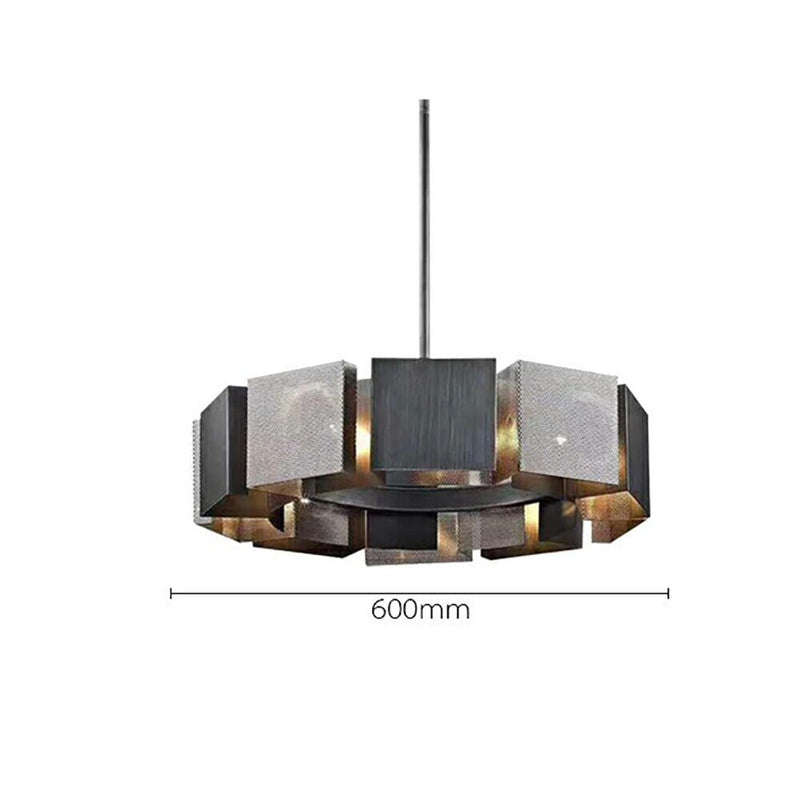 Postmodern Industrial Metal Ceiling Chandeliers Lamp