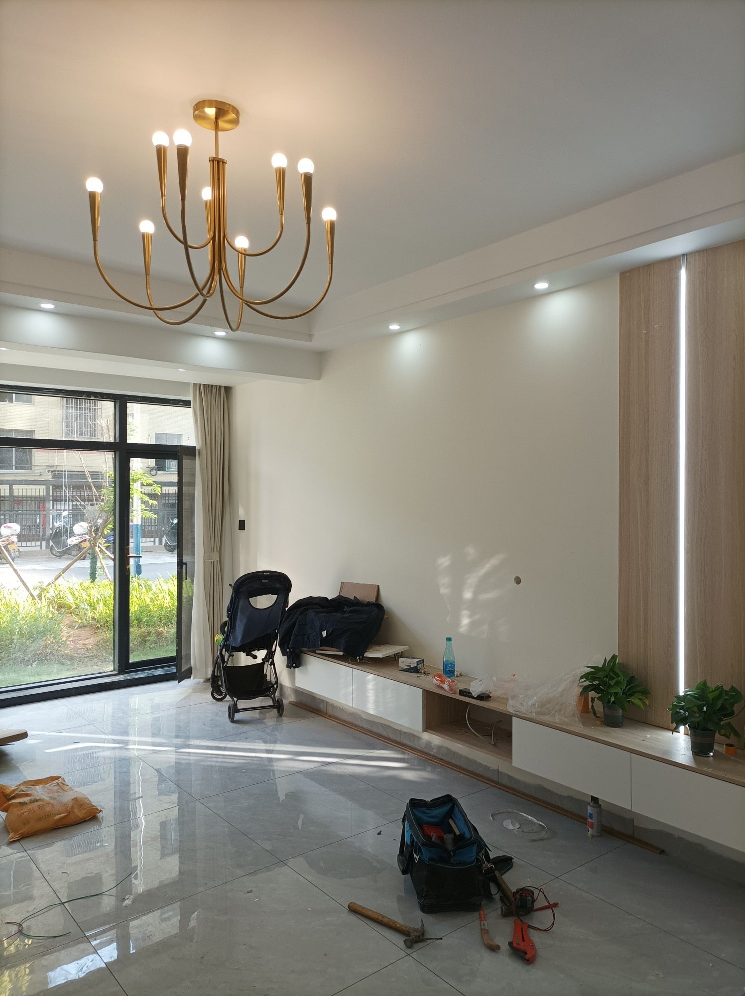 Retro Style Swoop Arm Luxury Chandelier Lamps