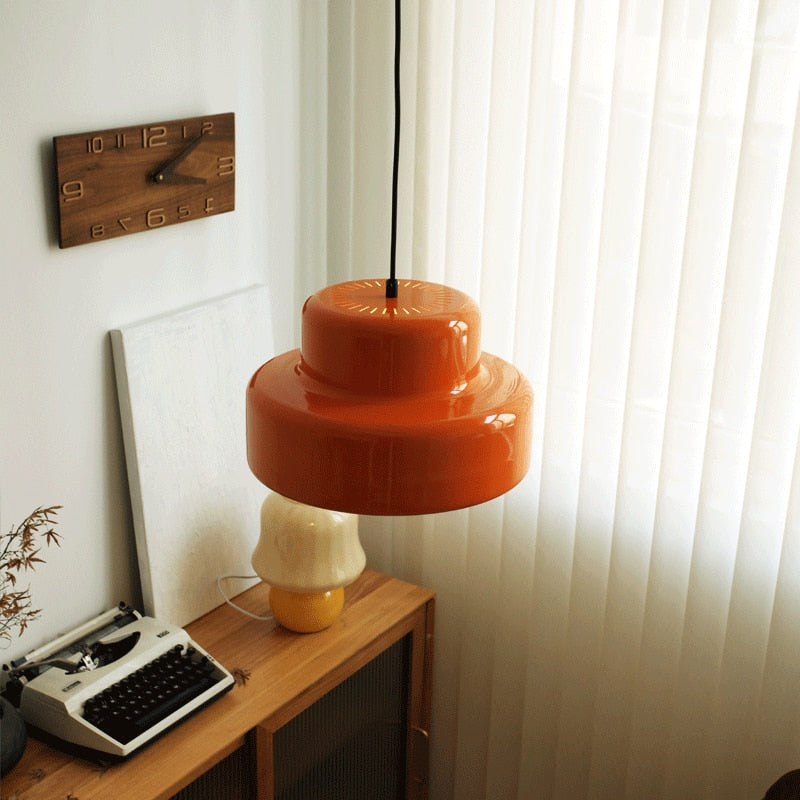 Nordic Vintage Orange Ceiling Pendant Light