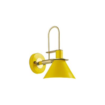 Traditional Industrial Iron Bell Wall Lamps