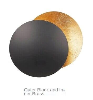 Modern Aisle Round Moon Eclipse Wall Lamp