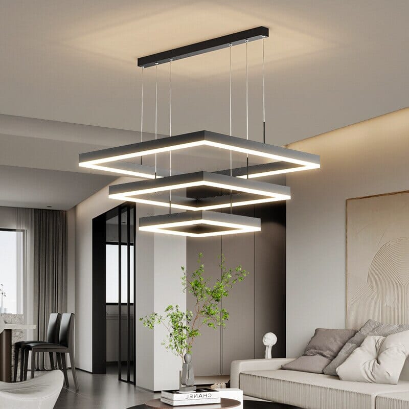 Modern LED Square Chandelier Lights
