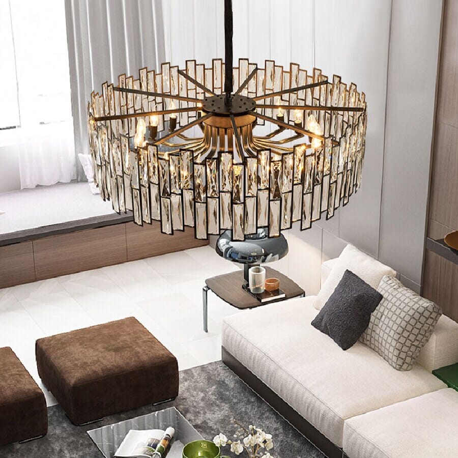 High-End Art Lattice Crystal Luxury Chandelier