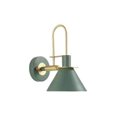 Traditional Industrial Iron Bell Wall Lamps