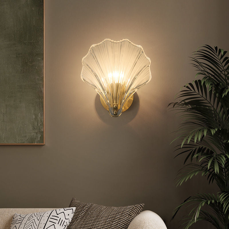 Oceanic Glass Shell Wall Light