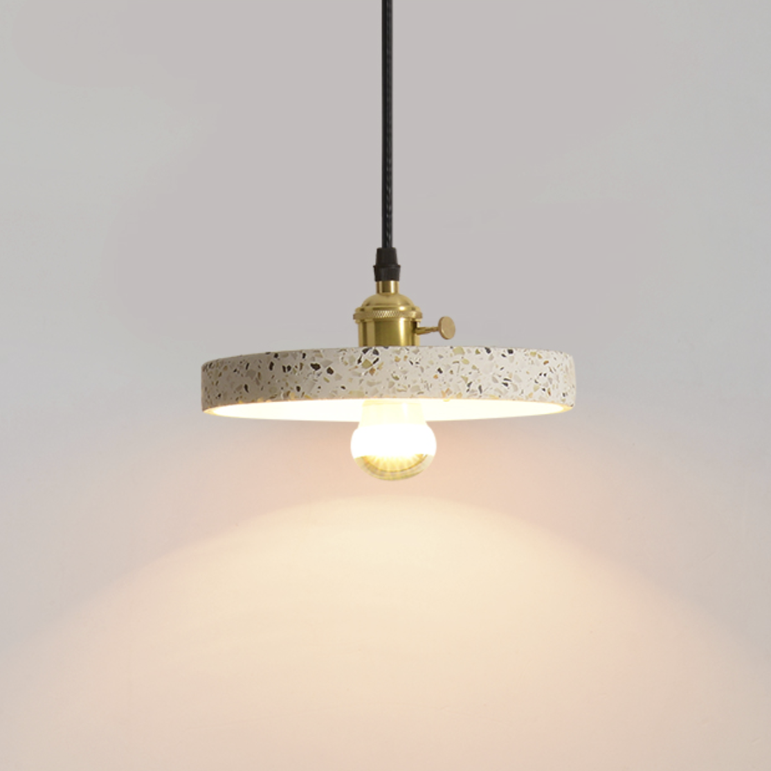 Contemporary White Cement Pendant Lights