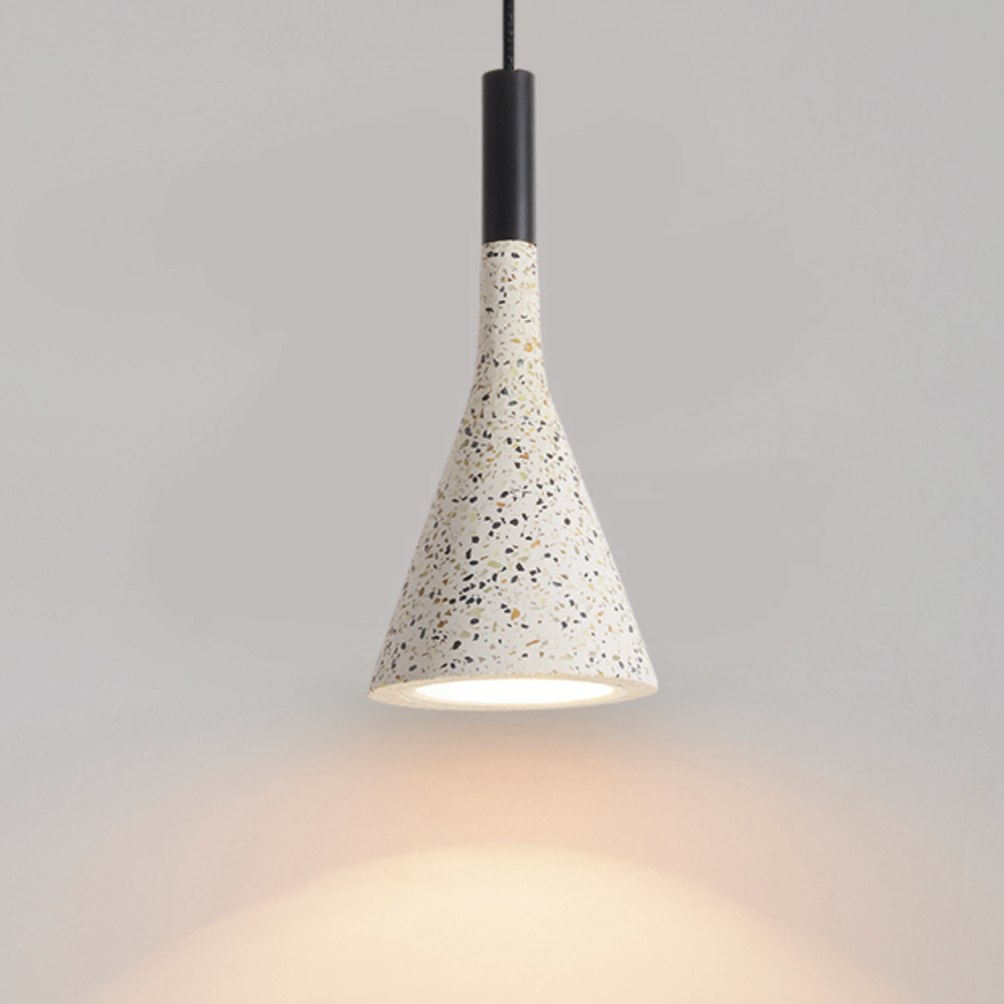 Contemporary White Cement Pendant Lights