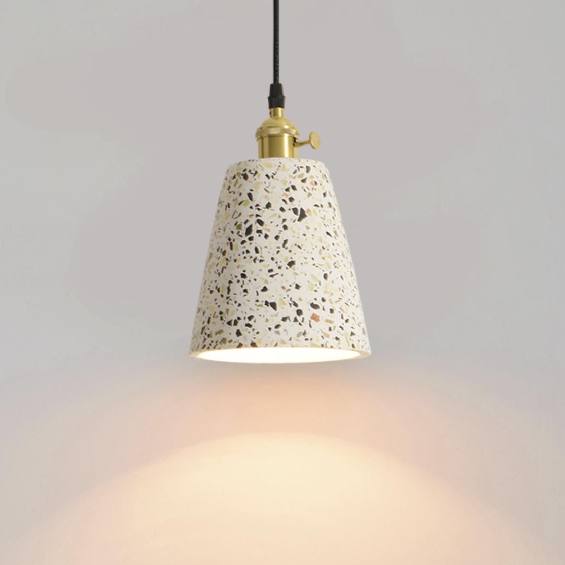 Contemporary White Cement Pendant Lights