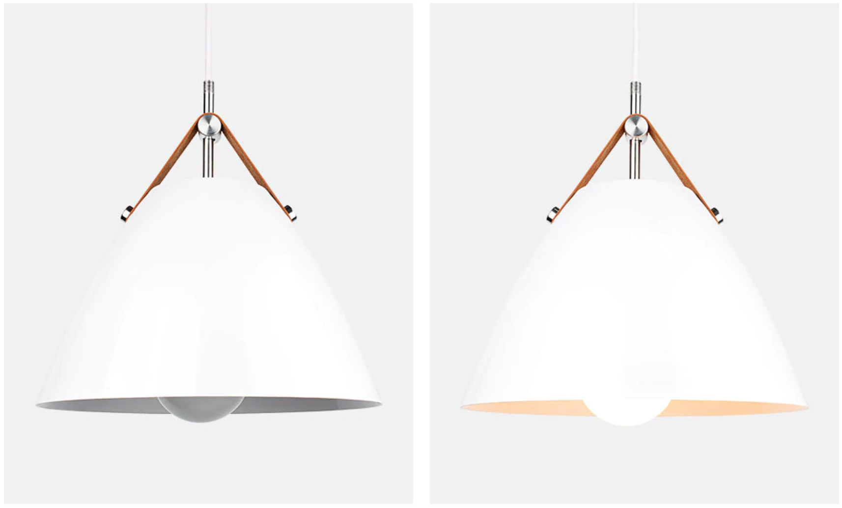 Strapped Charm Cone Pendant Light