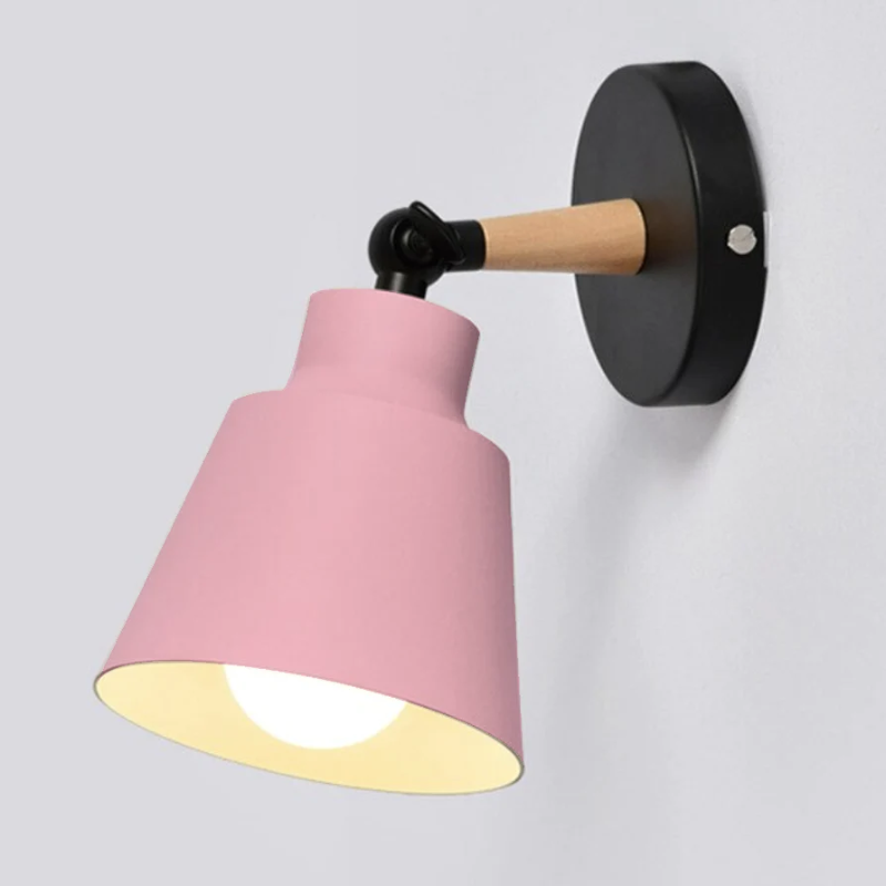 Modern Wooden Bracket Wall Light