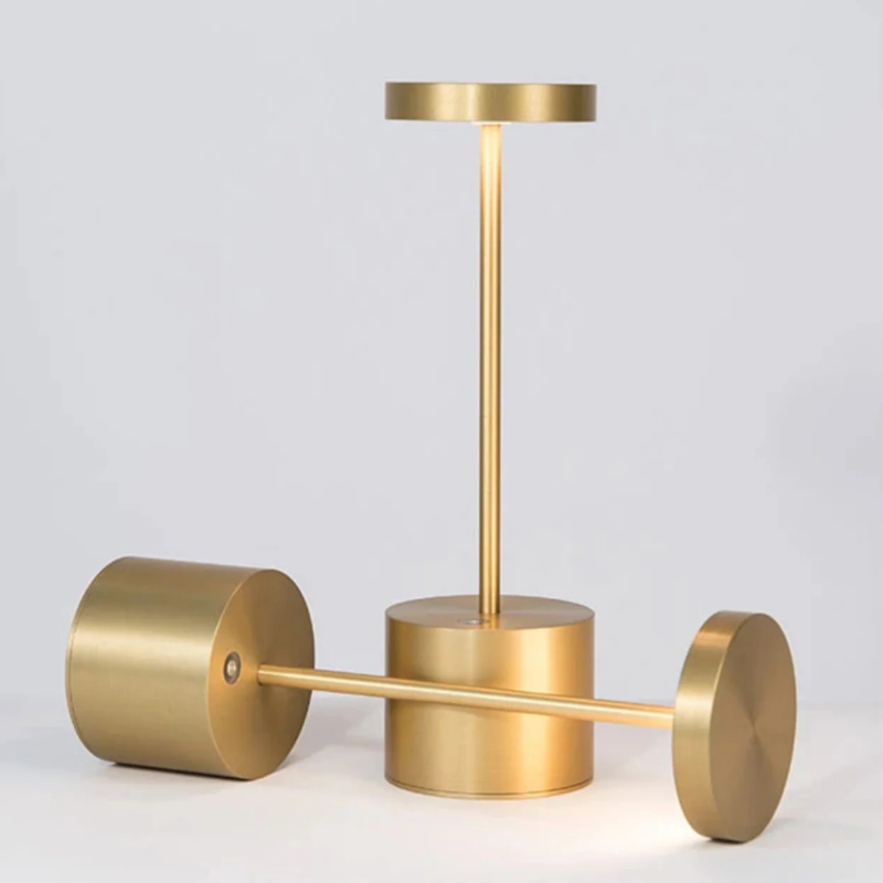 Sleek Metal Aluminum Table Lamp