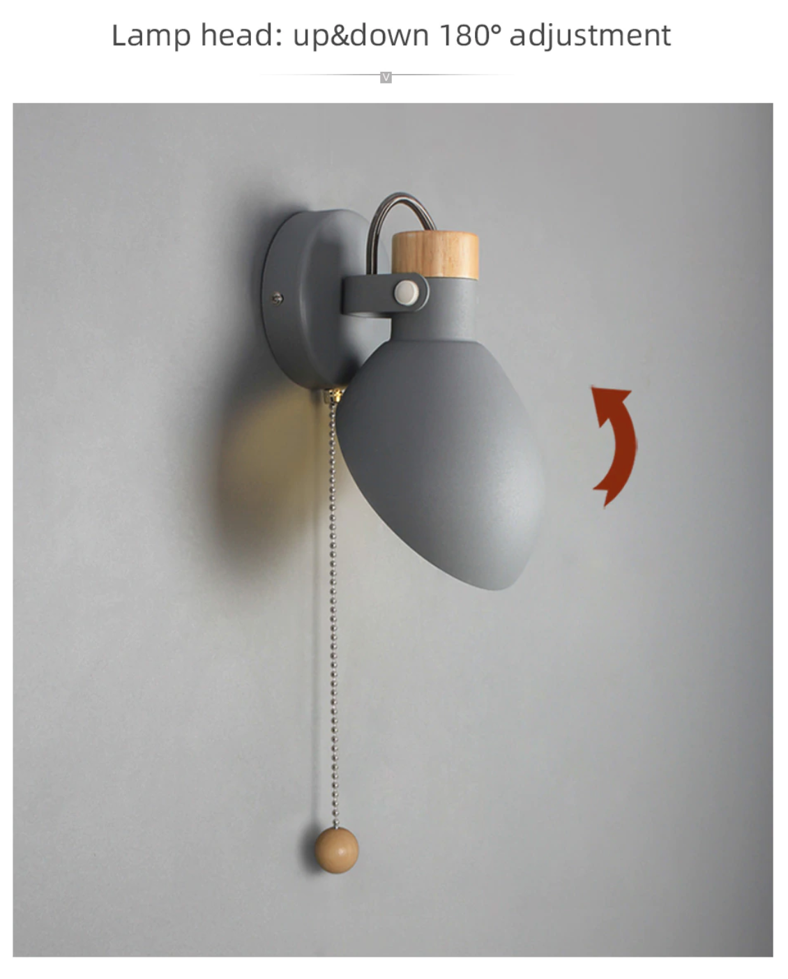 Switch Cord Wall-Mounted Reading Lamp