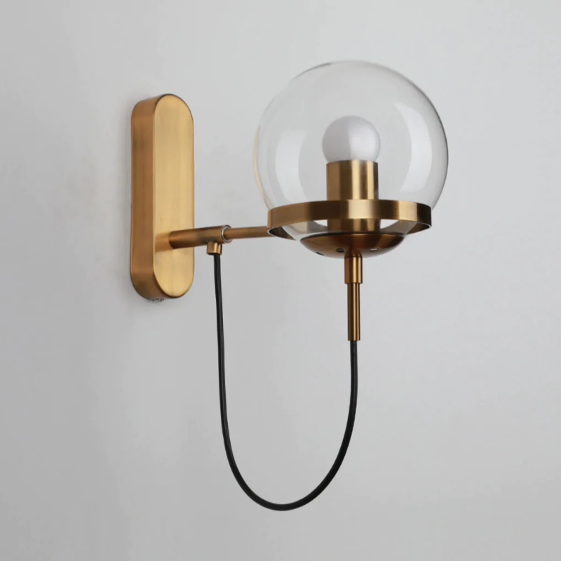 Urban Glass Sphere LED Wall Lamp