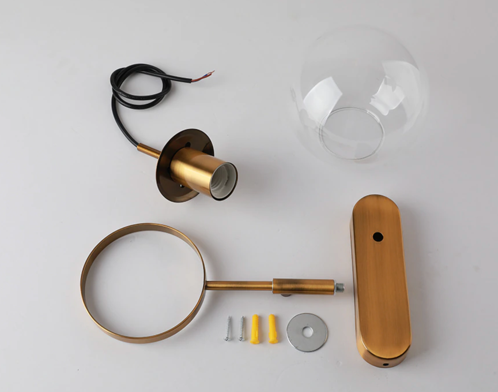 Urban Glass Sphere LED Wall Lamp
