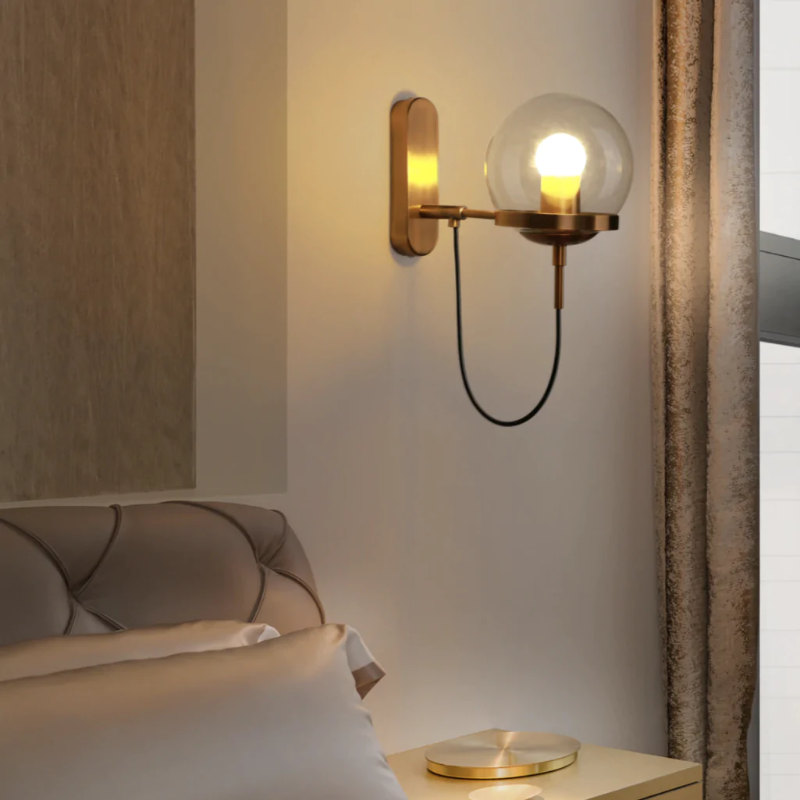 Urban Glass Sphere LED Wall Lamp