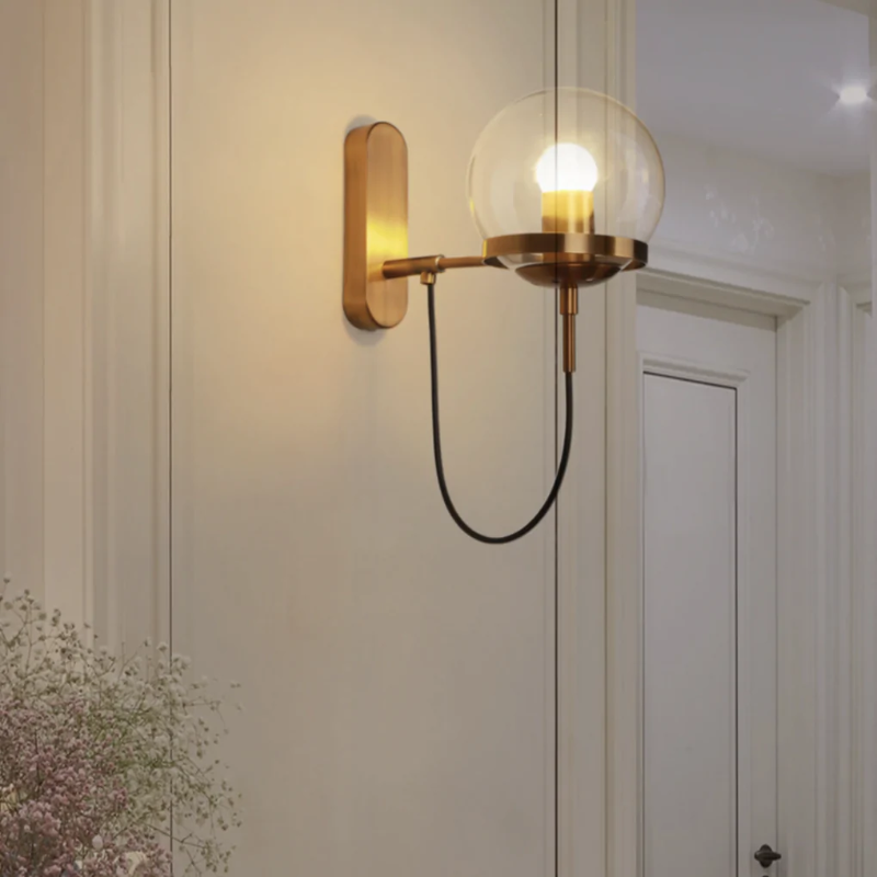Urban Glass Sphere LED Wall Lamp
