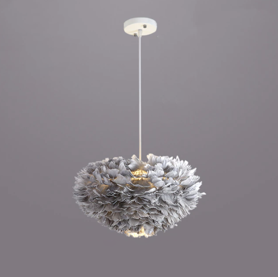 Feather Cloud Fairy Goose Pendant Lamp