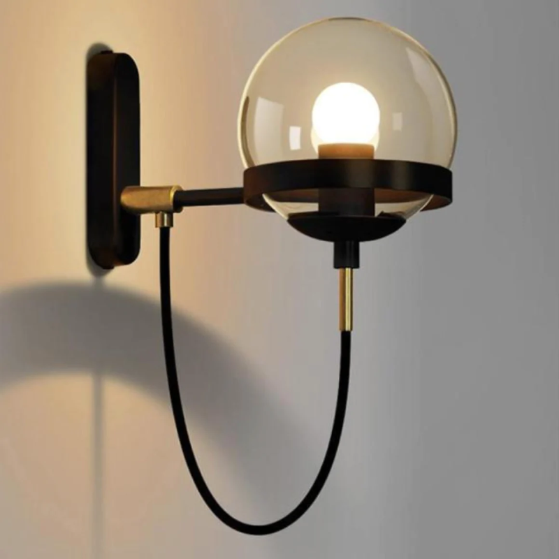 Urban Glass Sphere LED Wall Lamp