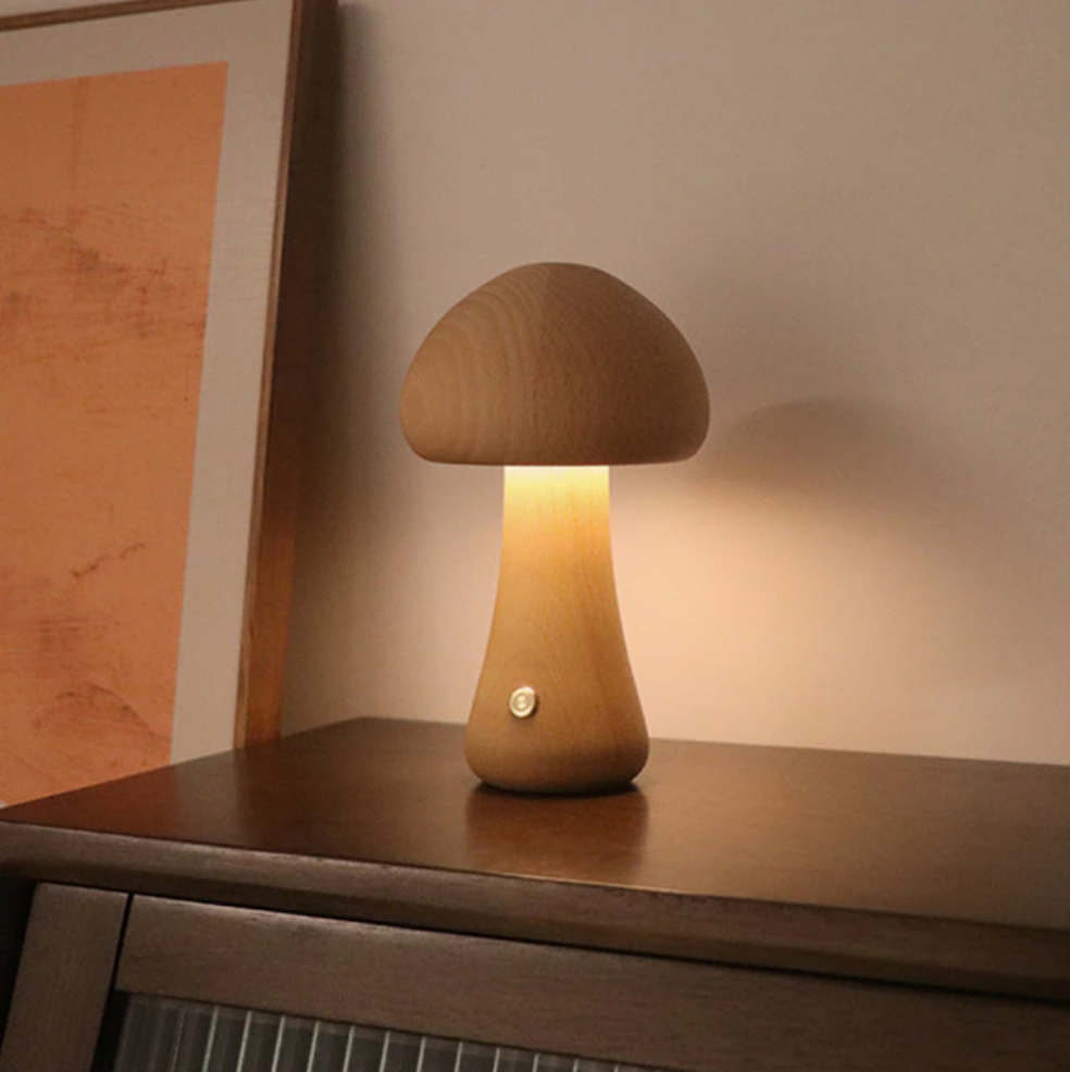 Whimsical Mushroom Night Table Light