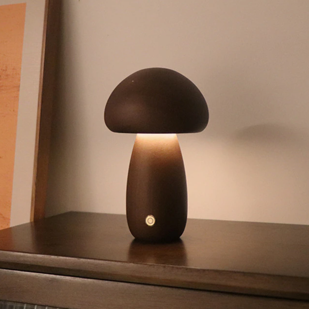 Whimsical Mushroom Night Table Light