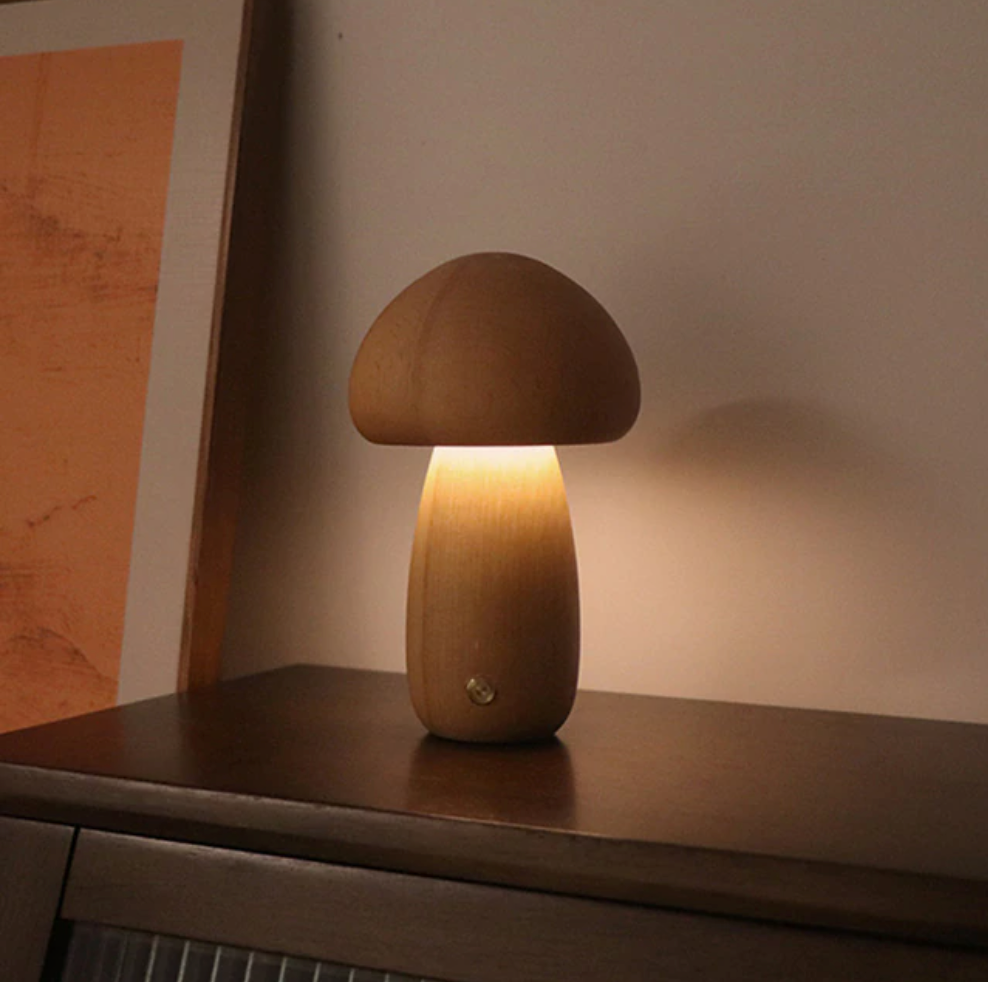 Whimsical Mushroom Night Table Light