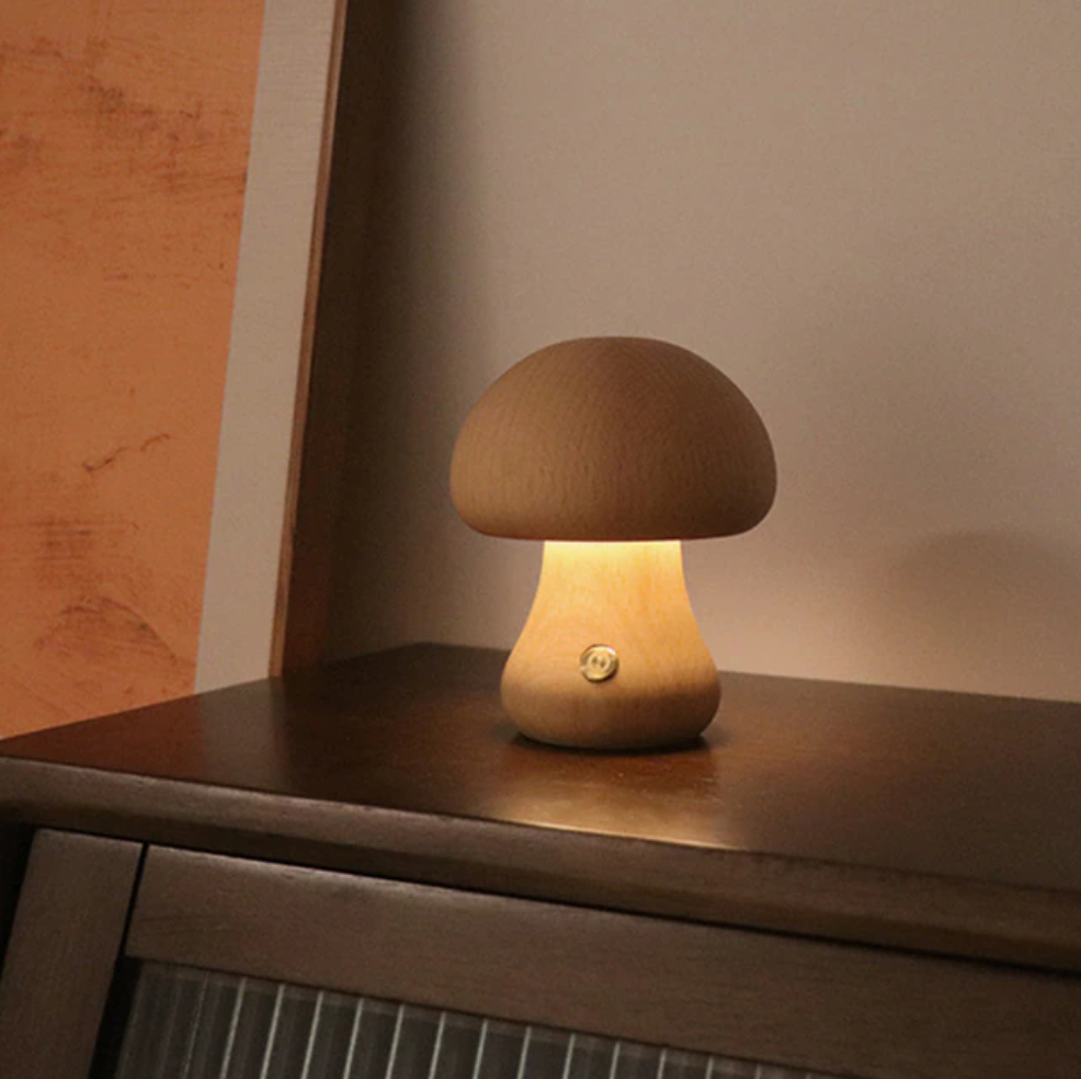 Whimsical Mushroom Night Table Light