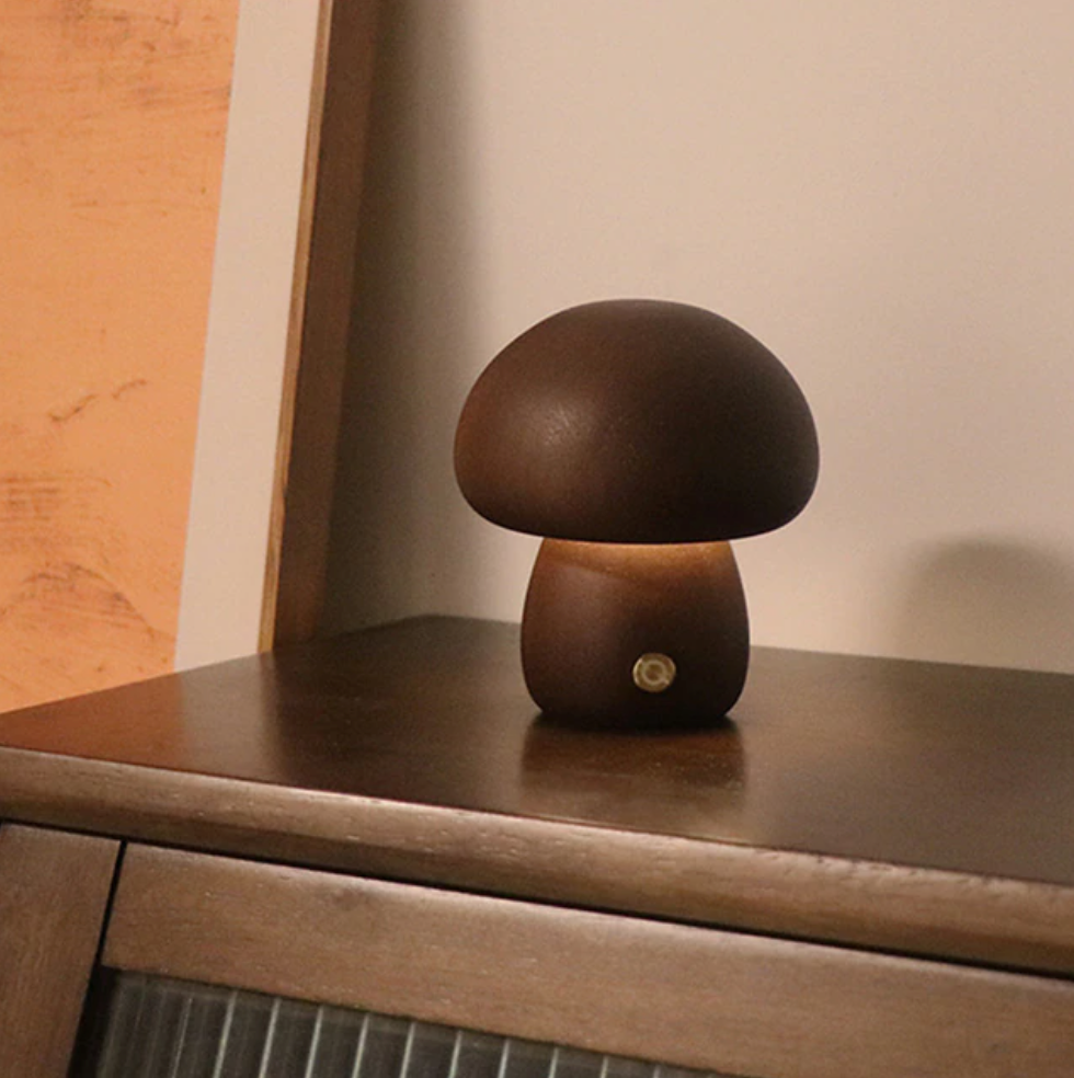 Whimsical Mushroom Night Table Light