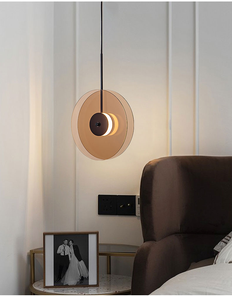 Radiant Glass Disk Pendant Light