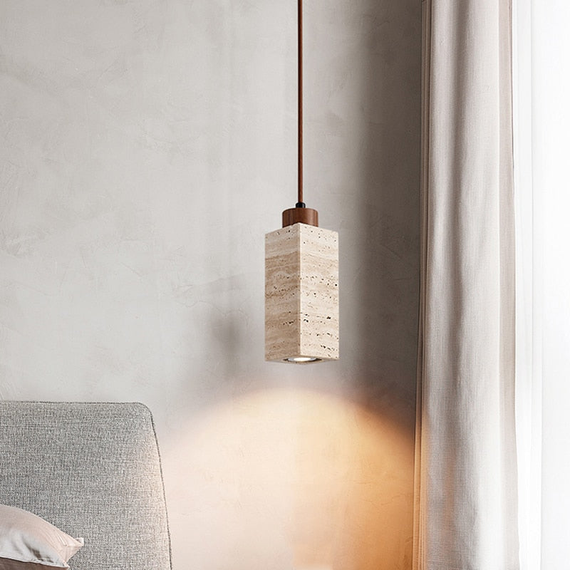 Yellow Marble Wabi-Sabi Droplight Pendent Lamp