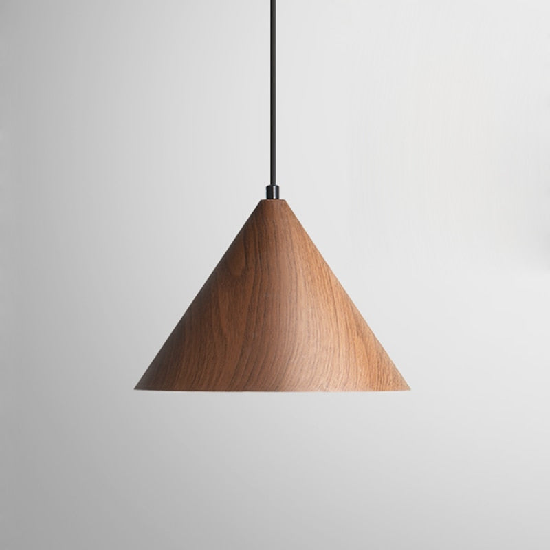 Sleek Pyramid-Shaped Pendant Light