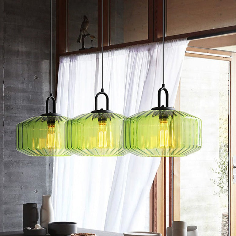 Enchanting Japanese Glass Pendant Light