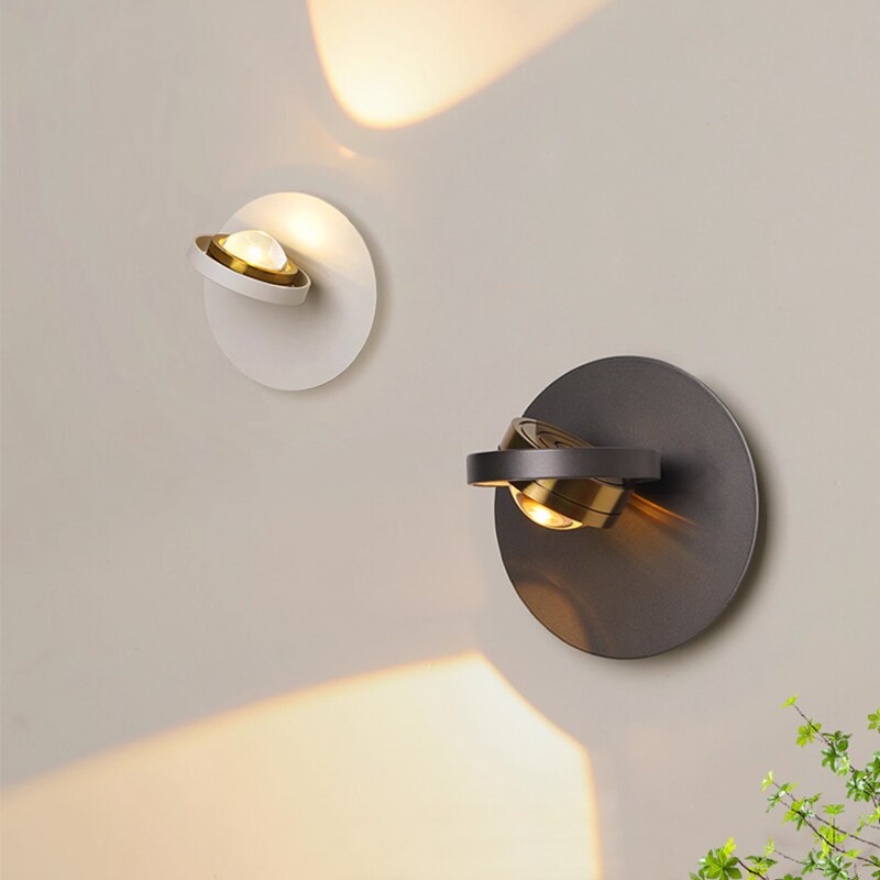 Modern Acrylic LED Simple Rotatable Wall Lamp