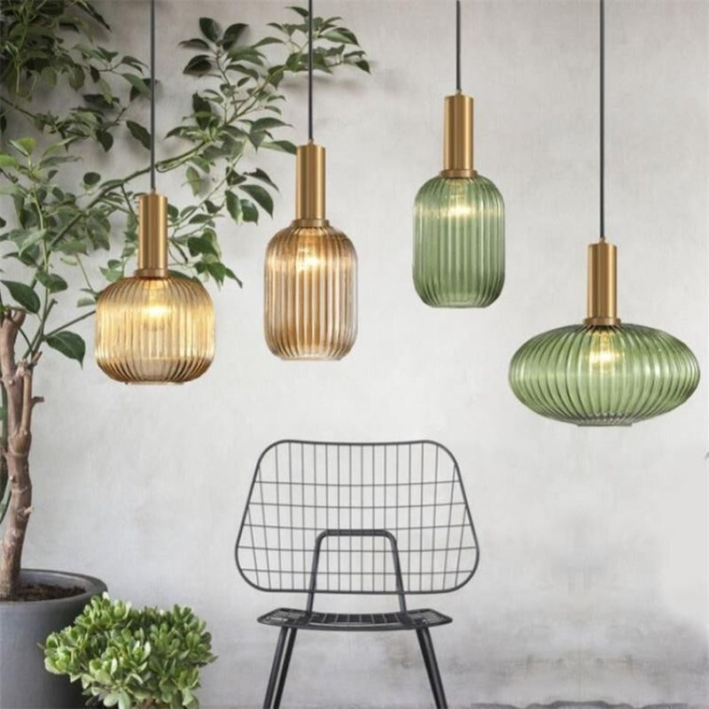 Gleam Textured Glass Pendant Light