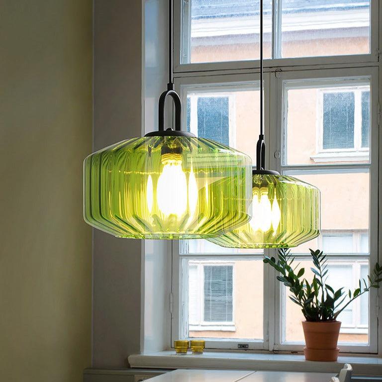 Enchanting Japanese Glass Pendant Light