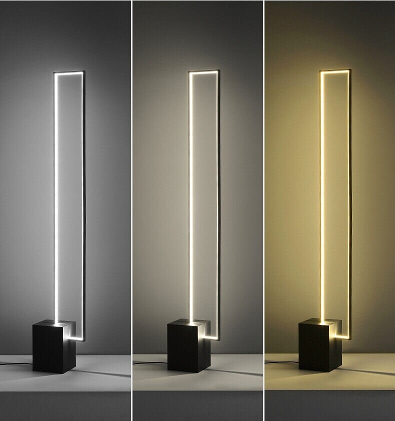 Nordic Geometric Square Stand LED Floor Lamps